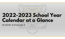 2022-2023 School Year Calendar at a Glance Now Available