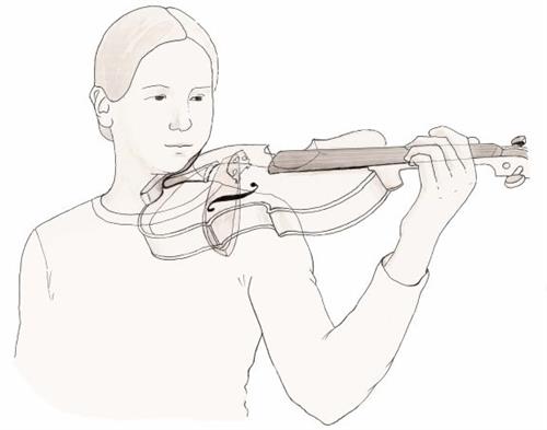 proper violin/viola body position 