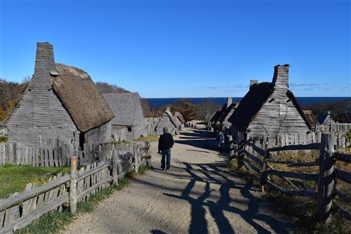 Main street of the English Village 