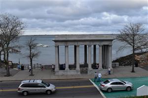 Granite Portico Over Plymouth Rock 